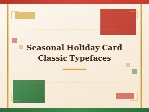 Timeless Holiday Typography for Classic Greetings