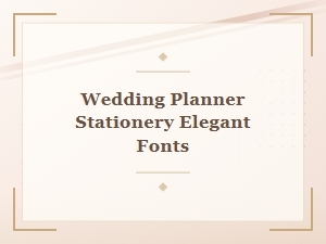 Elevating Elegance with Wedding Planner Fonts